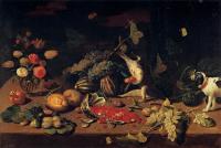 Kessel, Jan van - Still-Life with a Monkey Stealing Fruit